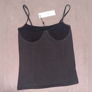 Vintage Black FlexRib JOAH Brown Tank
